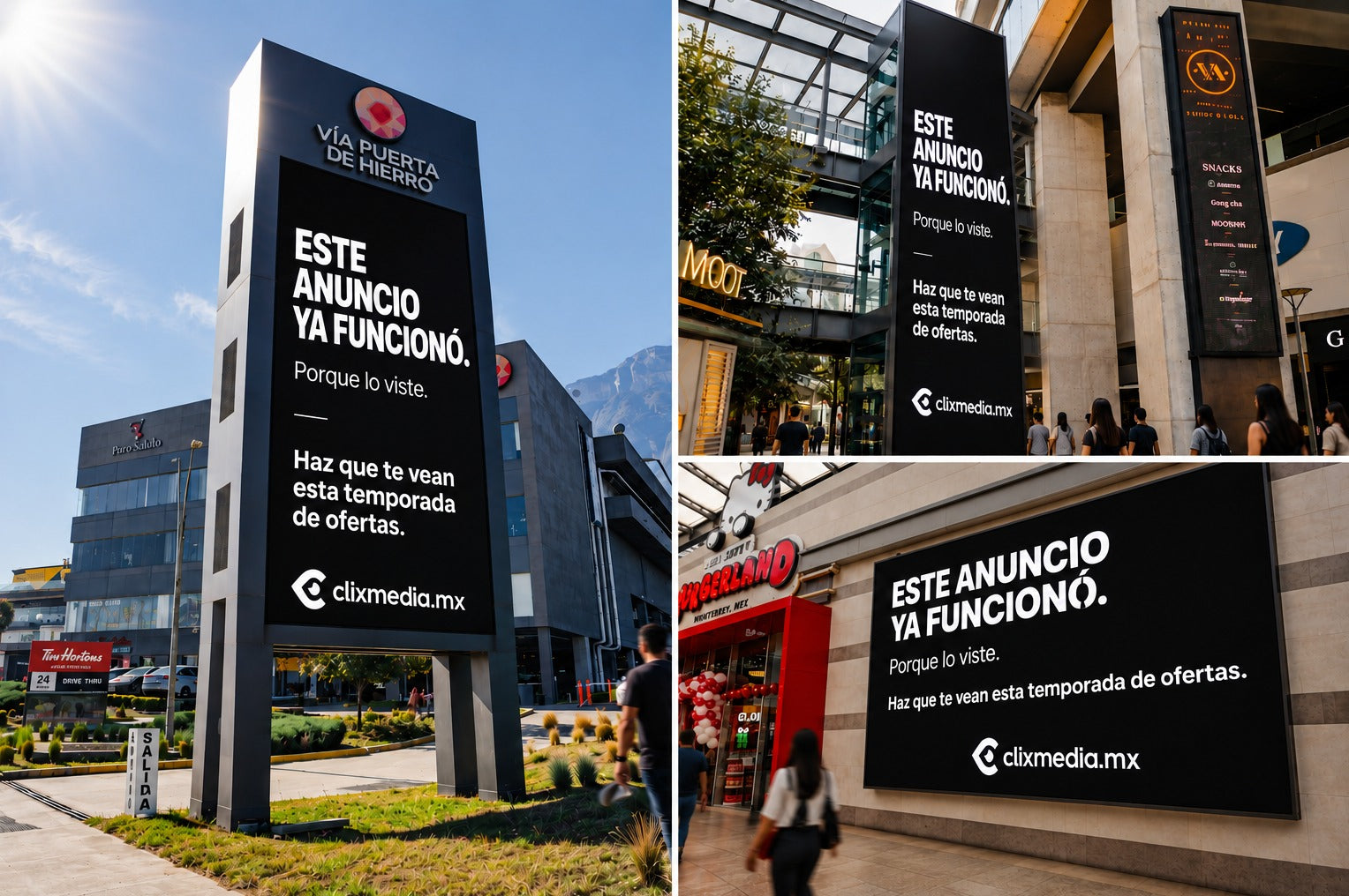 Pantallas digitales Clixmedia instaladas en Nuevo León